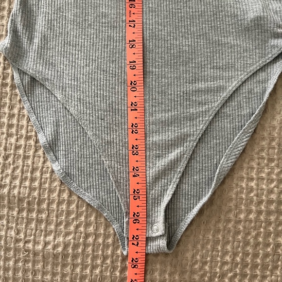 FOREVER 21 | Grey Ribbed Tank Top Bodysuit - Picture 7 of 7